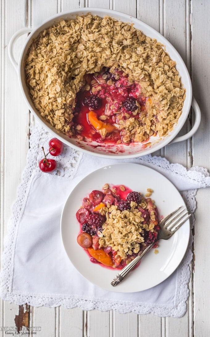 Gluten Free Fruit Crisp Noshtastic
