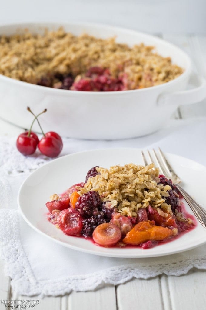 Gluten Free Fruit Crisp - Noshtastic