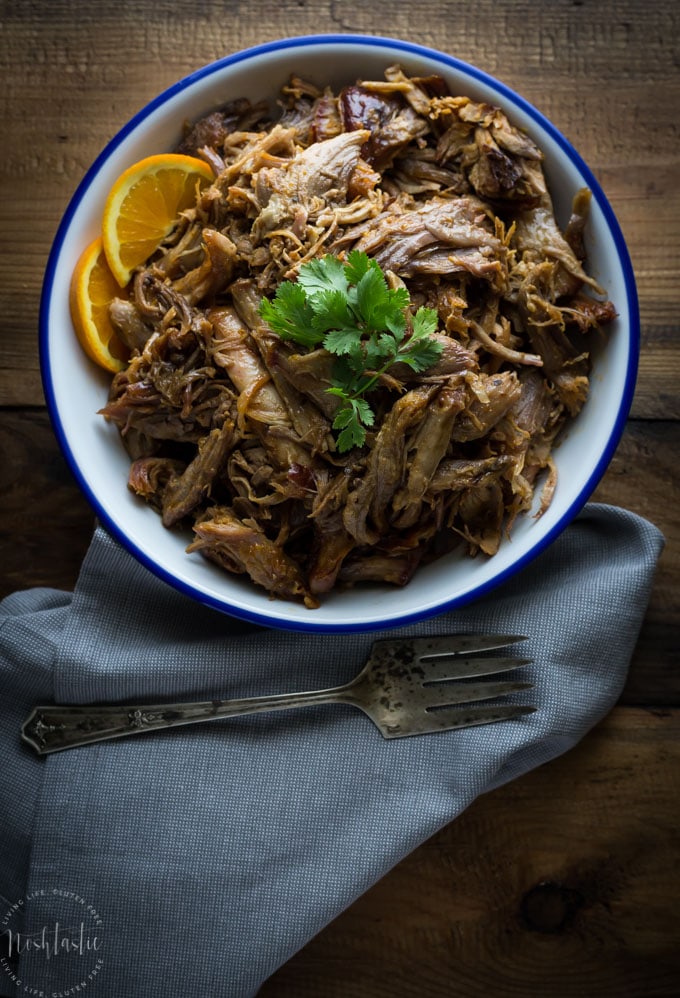 Fabulous easy Pork Carnitas, make them easily in the oven, or on the grill! | Paleo, gluten free, whole30 |