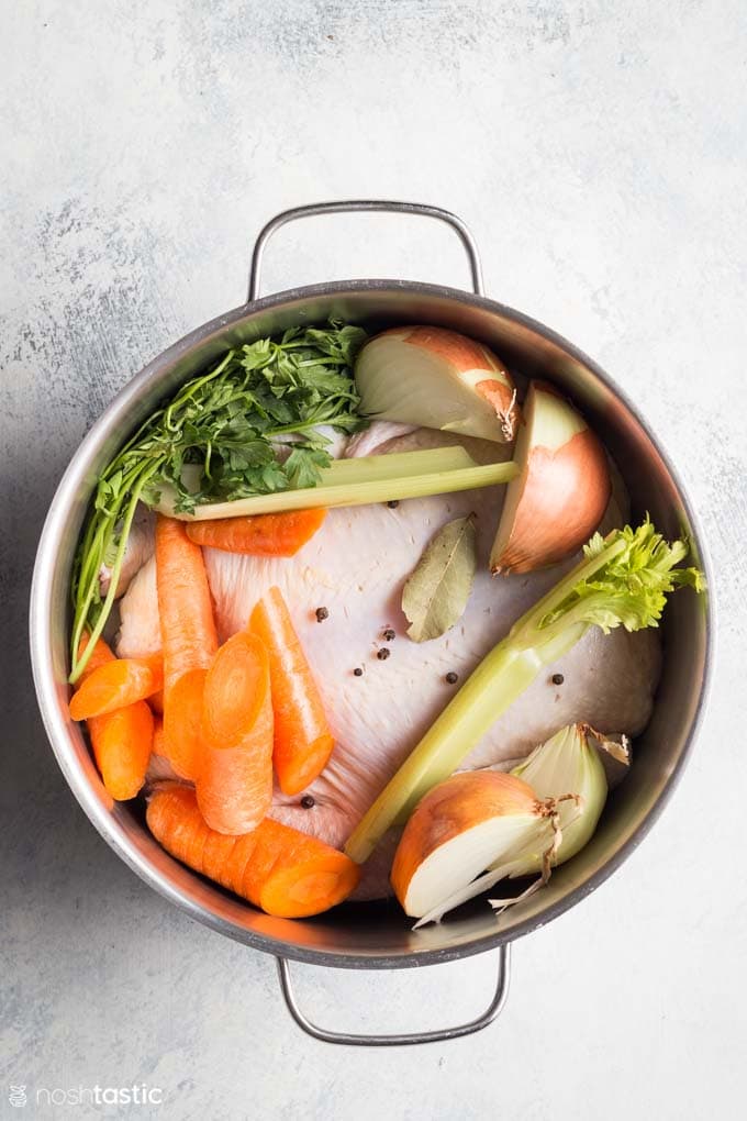 stove top chicken broth