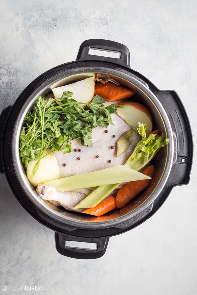 How to make Instant pot Chicken broth
