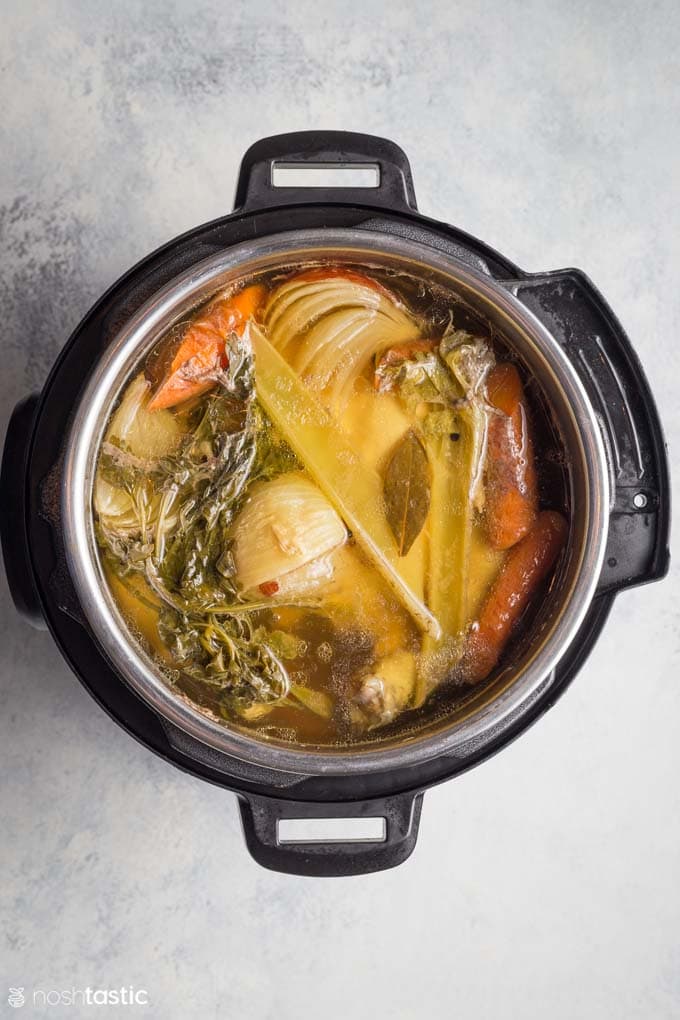 Cooked Instant pot chicken broth