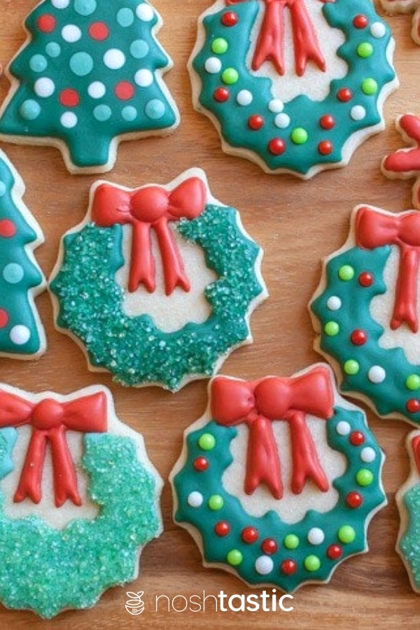 decorated cookies on a plate