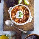 An Easy Gluten Free White Chicken Chili recipe that's ready in less than 30 minutes!