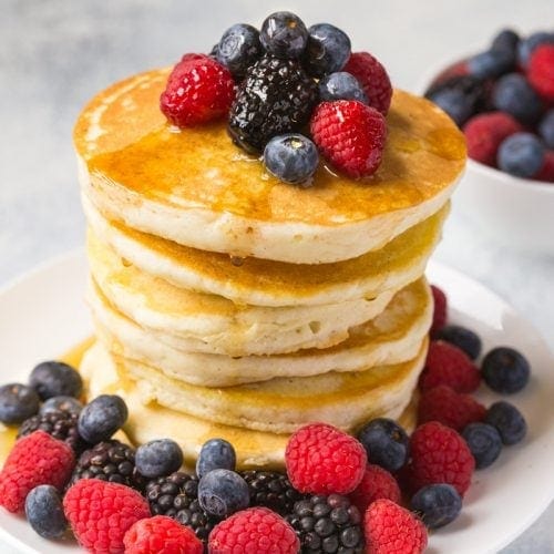 BEST Gluten Free Pancakes Recipe - with dairy free option!
