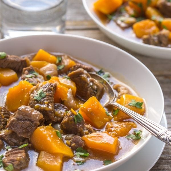 This Beef and Butternut Squash Stew is so easy to cook! Made from scratch in one pot with simple ingredients, it's a great tasting meal that your whole family will love!