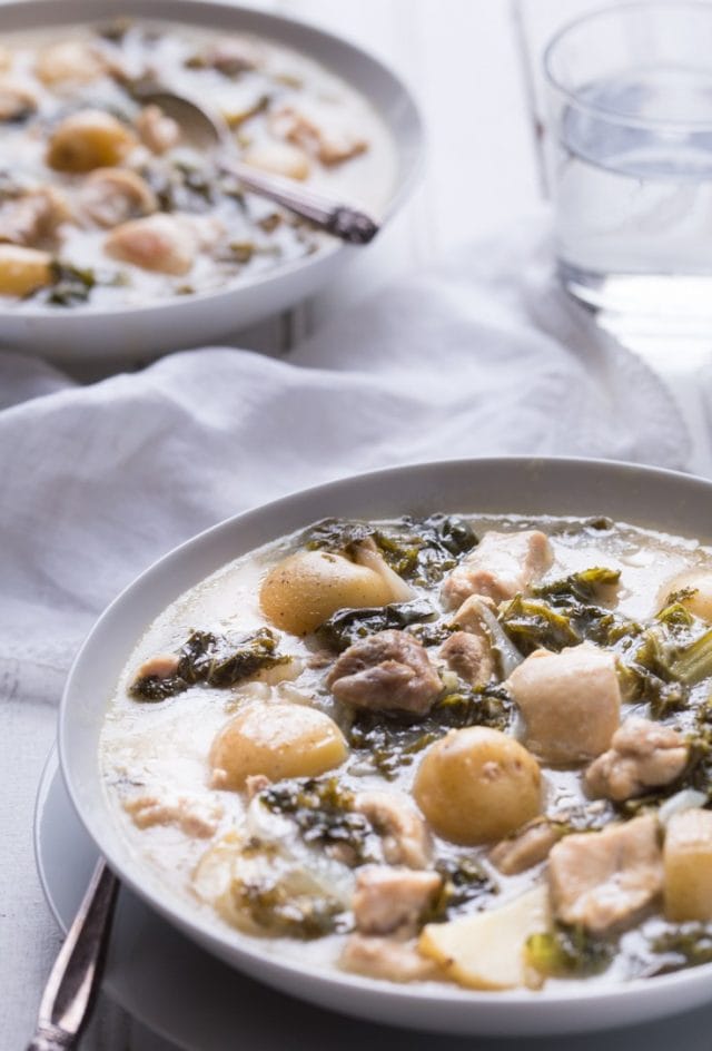 Healthy Paleo Chicken Stew with Kale and Dijon {whole30, gluten free}