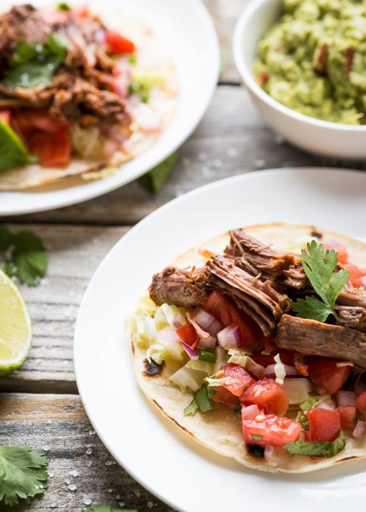 These are the BEST Gluten Free Pot Roast Tacos I've tried, SO delicious! If you've never made a pot roast before then this is the one for you - really!! 