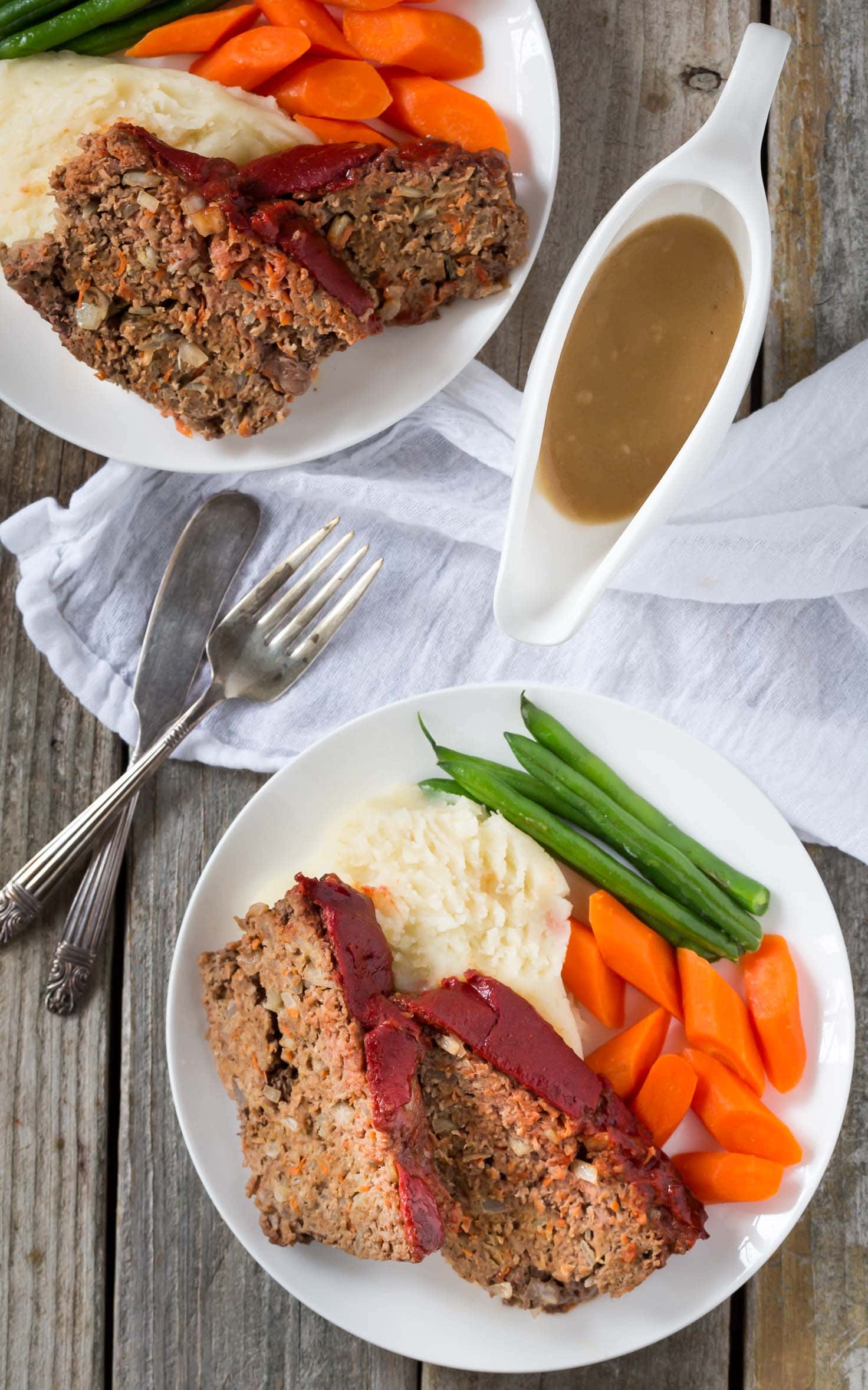 BEST Paleo Meatloaf with Gravy! {whole30 compliant too!}