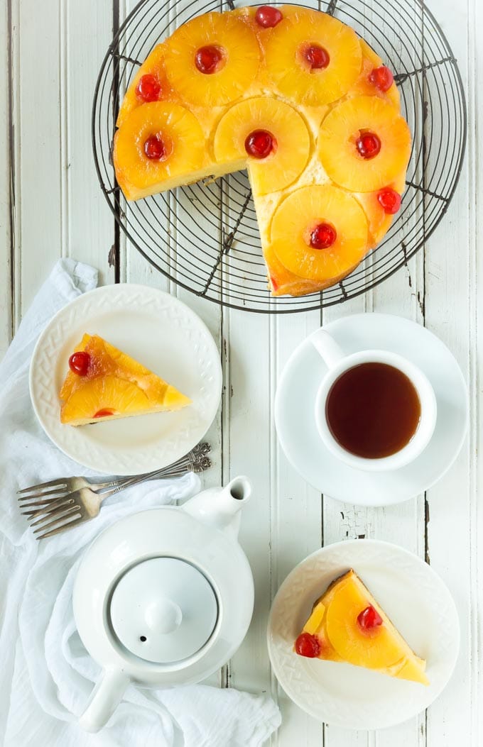 This is the only Gluten Free Pineapple Upside Down Cake recipe that you'll ever need, it's so easy to make and tastes delicious! Can be made dairy free too. 