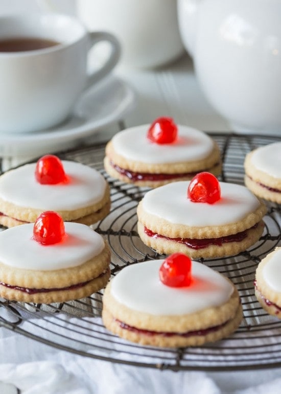 Gluten Free Empire Biscuits (Scottish Cookies)