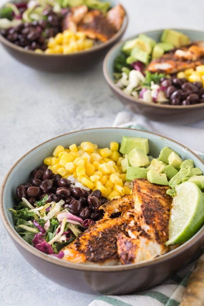 Fish Taco Bowls  - healthy recipes