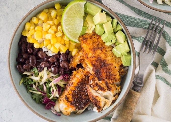 Blackened Fish Taco Bowls-image