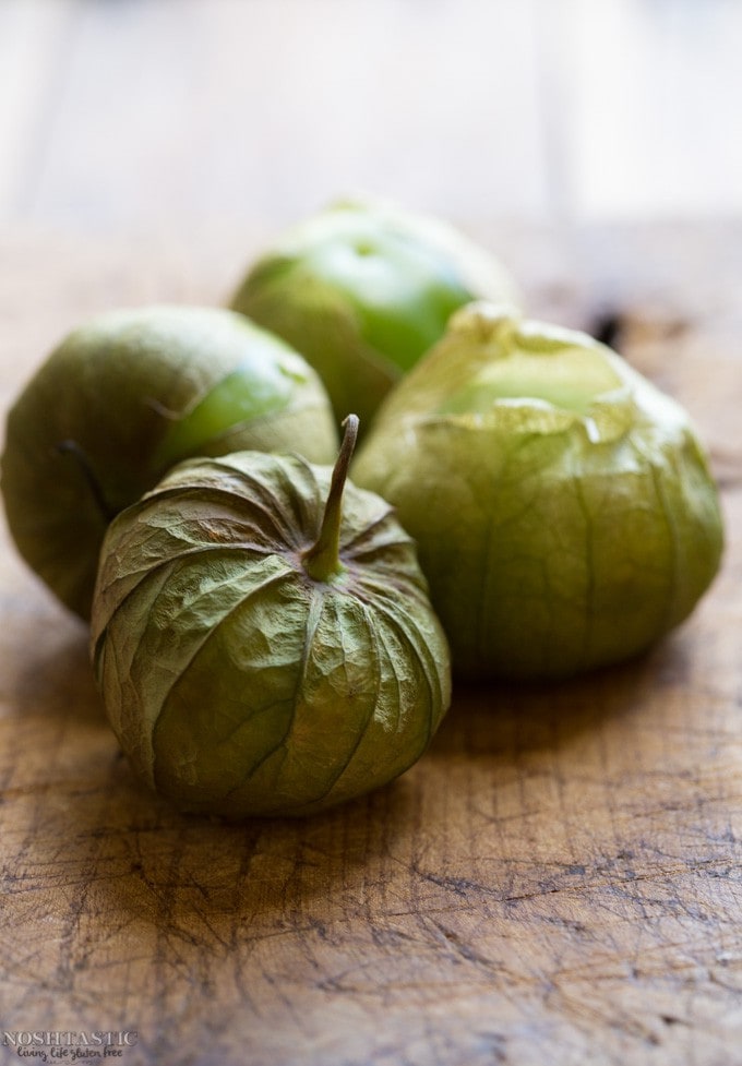 Easy Paleo Chile Verde recipe with roasted tomatillos, garlic, onion, and tender pieces of pork that melt in your mouth! it's Gluten Free and Whole30 too.