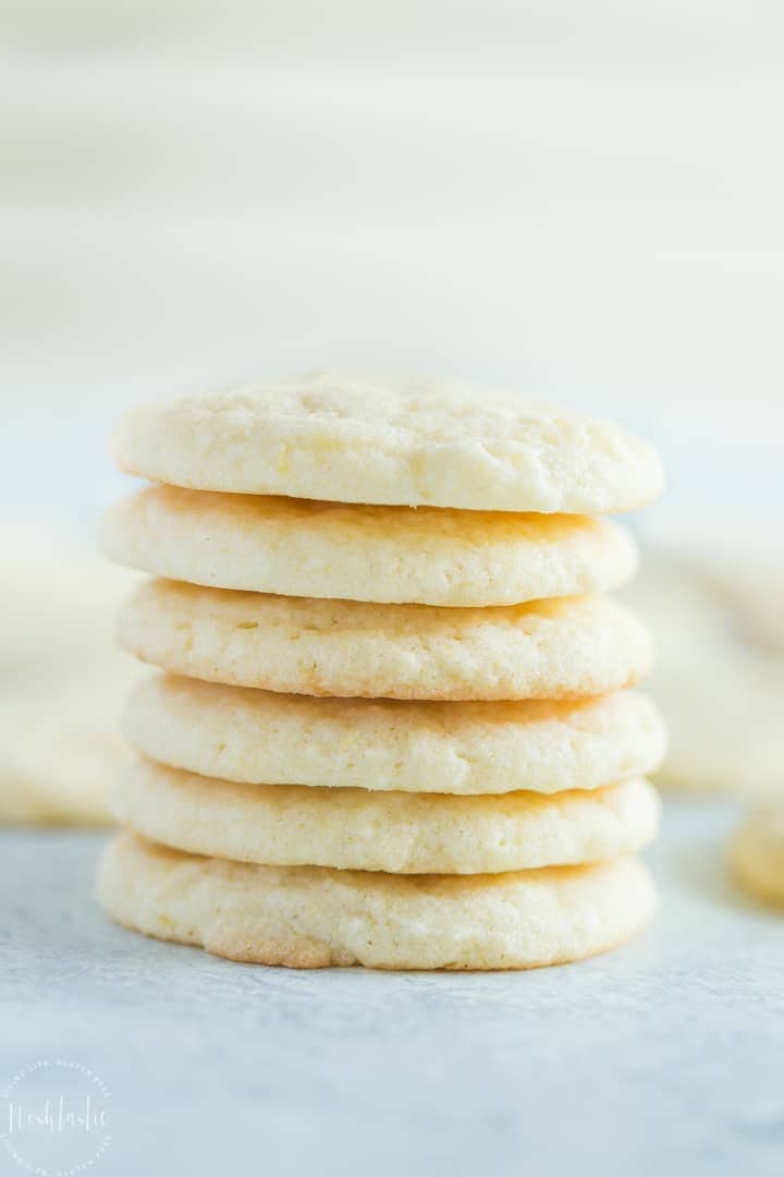 gluten free lemon cookies with a very easy recipe that can be made dairy free too, a lovely gluten free sugar cookie recipe #glutenfreecookie #glutenfreelemoncookie #noshtastic #glutenfreebaking #glutenfree