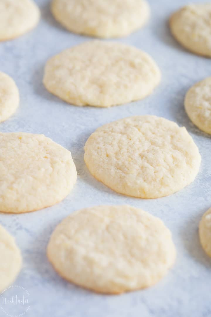  gluten free lemon cookies with a very easy recipe that can be made dairy free too, a lovely gluten free sugar cookie recipe #glutenfreecookie #glutenfreelemoncookie #noshtastic #glutenfreebaking #glutenfree