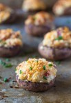 Gluten Free Stuffed Mushrooms, they are fabulously tasty little flavor bombs!! it's such an EASY recipe and they are cooked in only 20 minutes!