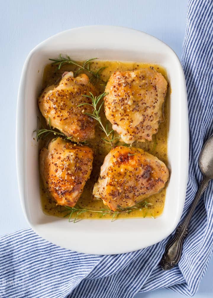 My Paleo Honey Mustard Chicken is so simple to prepare and cooks in the oven in about 45 minutes, It's such an easy weeknight dinner that your whole family will love! Gluten Free