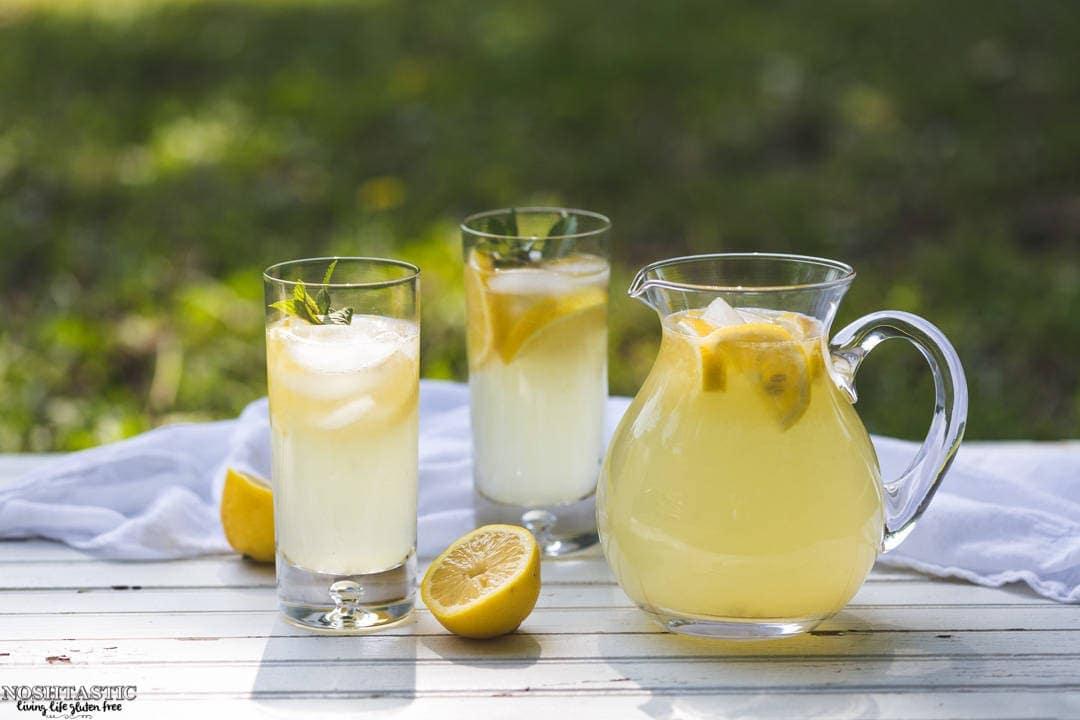 This fresh squeezed Lemonade recipe will blow your mind, you'll never go back to store bought! noshtastic.com