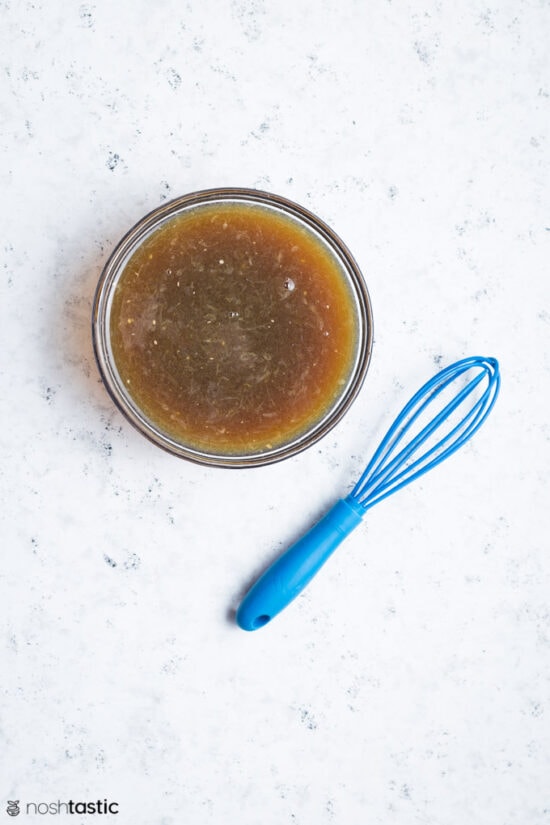 homemade steak marinade in a bowl