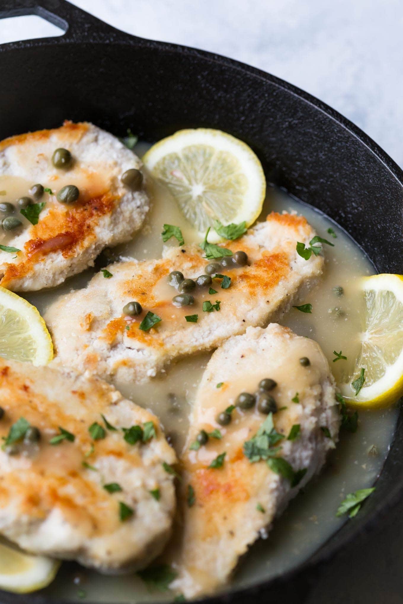 Easy Weeknight Whole30 Chicken Piccata,ready in less than 30 Minutes! This recipe is Paleo,Whole30, and low carb. Paleo Chicken Piccata