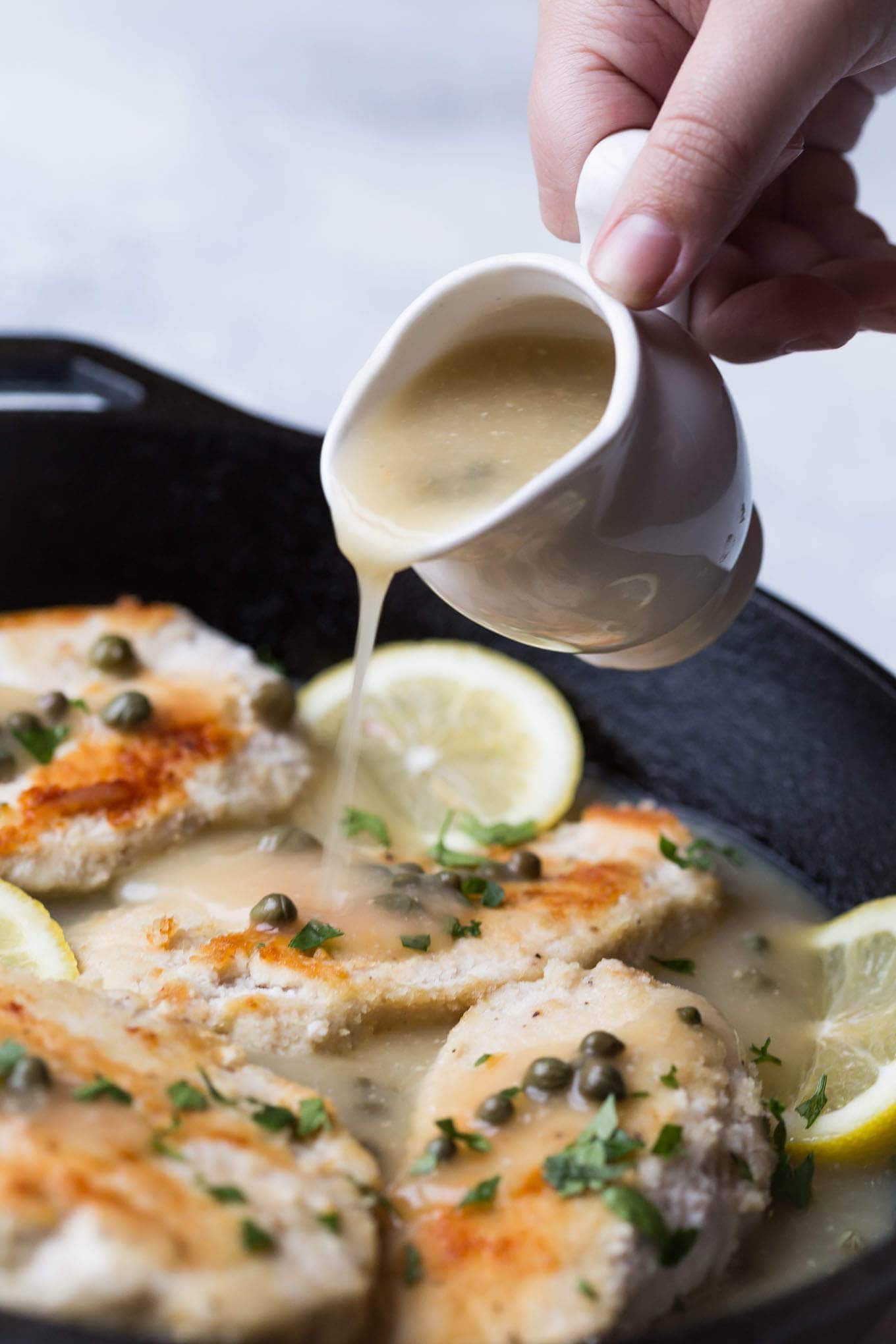 Paleo Chicken Piccata in 20 minutes! {whole30 & gluten free}