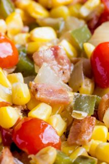 Corn Maque Choux is a classic cajun and southern side dish that's simple to make and packed with flavor, it's gluten free too!