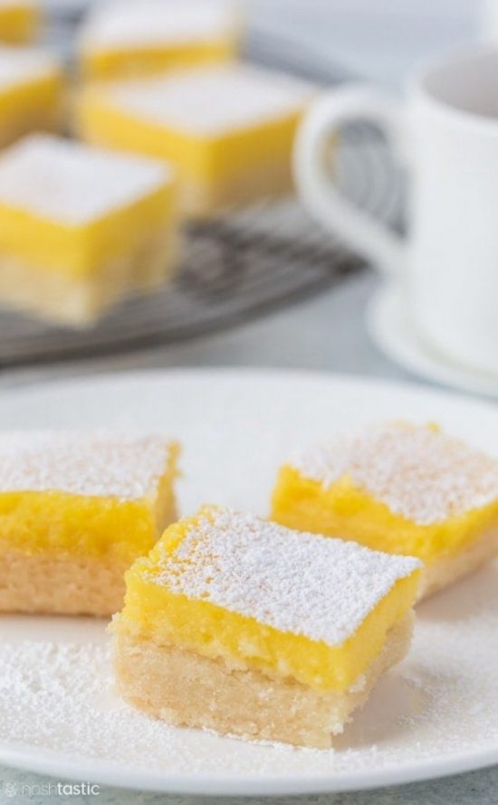 BEST Gluten Free Lemon Bars - Dairy Free Option!