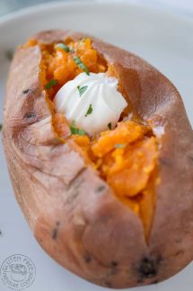 Whole sweet potatoes in an instant pot recipe