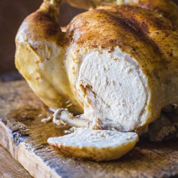 Instant Pot Whole Chicken, cook a rotisserie style whole chicken in your Instant pot or other electric pressure cooker! gluten free, paleo and whole30. | www.glutenfreepressurecooker.com | #instantpot #instapot #instantpotchicken #instantpotwholechicken #electricpressurecooker #glutenfreepressurecooker #glutenfreeinstantpot #glutenfree #roastchicken #pressurecookerchicken #paleoinstantpot #paleo #whole30instantpot