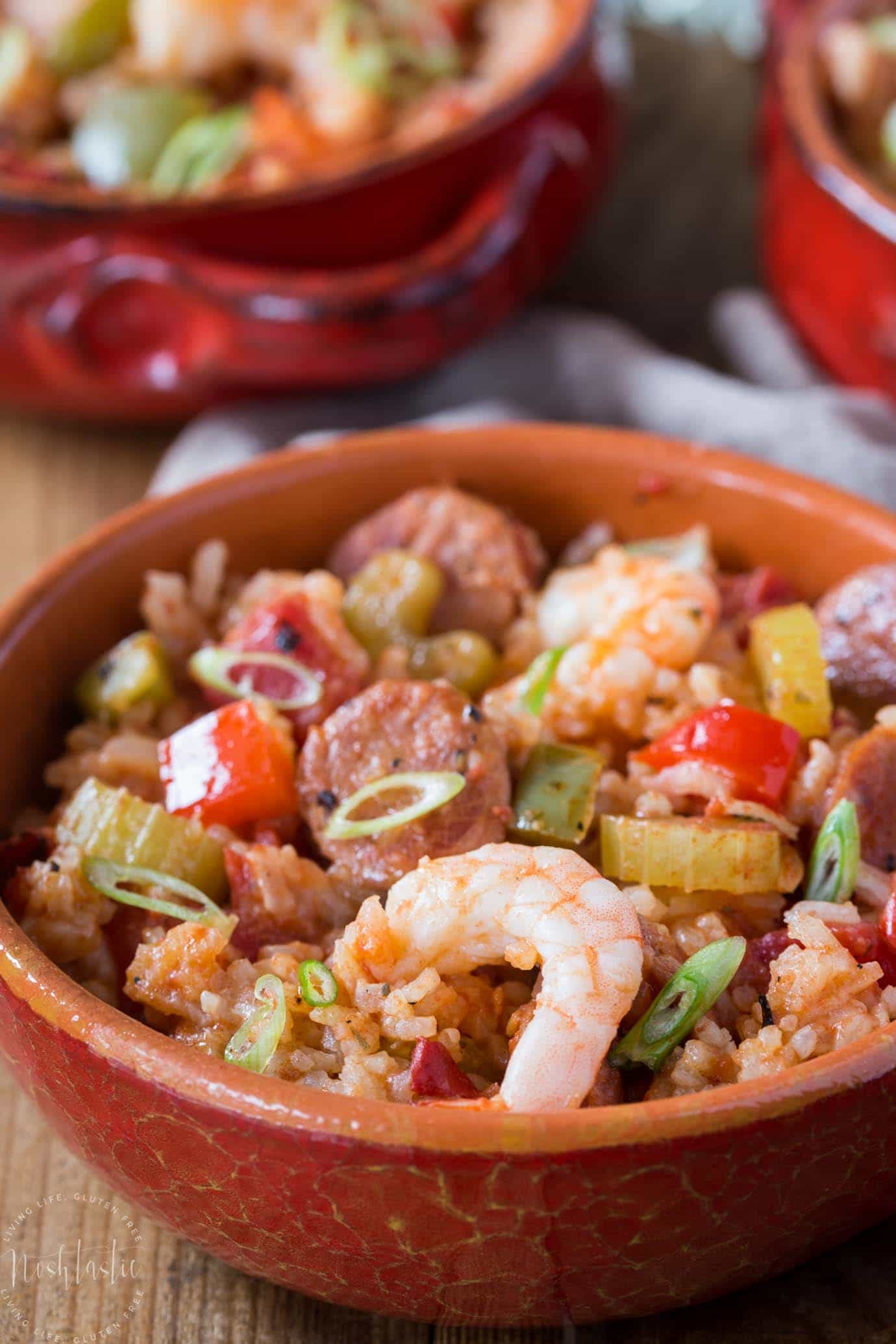 Quick Creole Jambalaya Recipe with Andouille Sausage & Shrimp {gluten free}