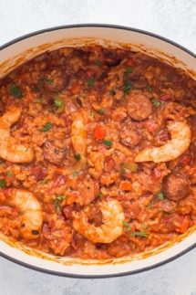 Jambalaya in a dutch oven