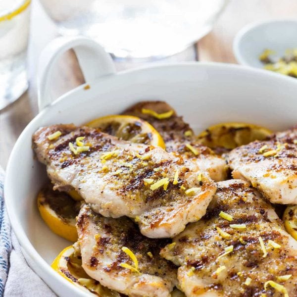 Healthy Lemon Pepper Chicken with a perfect homemade, from scratch, seasoning! Contains lemon zest, garlic, salt, pepper, and onion powder, it’s gluten free, dairy free, paleo, whole30, low carb and healthy! You can pan fry it, bake it in the oven, or make it on the grill, it’s so easy!