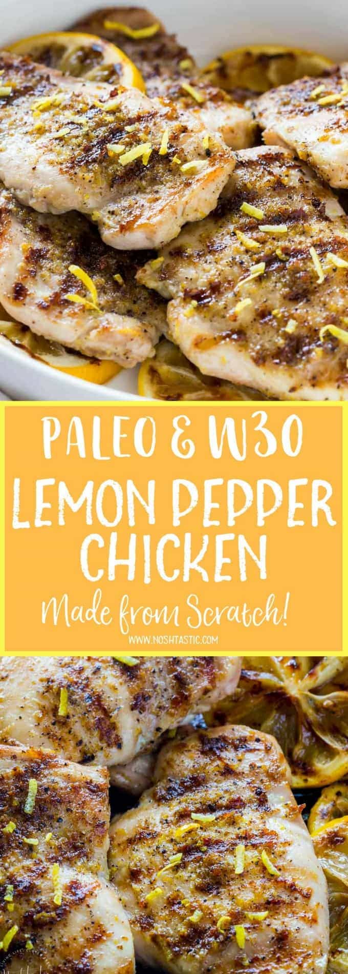 Paleo Lemon Pepper Chicken - W30, Healthy & ZERO carbs!