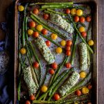 Easy Baked Salmon Gremolata recipe with Roasted Vegetables! This recipe is Paleo, Whole30, low carb, low calorie and very healthy!
