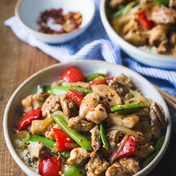 A wonderful explosion of fabulous Sweet, Hot and Savory flavors blend together to make this easy weeknight Instant Pot Firecracker Chicken Recipe! This Panda Express Copycat recipe is one you won't want to miss! It's gluten free and dairy free and can be made paleo with a couple of tweaks that are listed in the recipe.