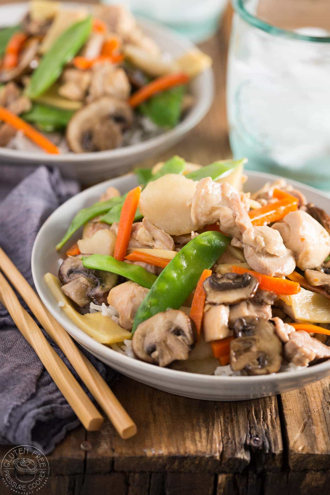 Pressure Cooker Moo Goo Gai Pan Instant Pot