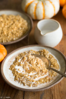 Instant Pot Pumpkin Pie Steel Cut Oatmeal Recipe