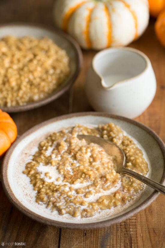 Instant Pot Pumpkin Pie Steel Cut Oatmeal Recipe