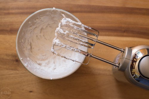 whipped coconut fat in a bowl