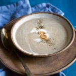 Recipe for Paleo Cream of Mushroom Soup you'll try, you can make it in less than 30 minutes and it's Whole30 too! #paleo #whole30 #paleosoup #whole30soup #glutenfree #paleorecipe #whole30recipe