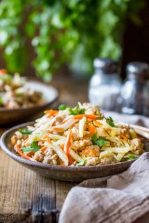 Instant Pot Egg Rolls in a bowl, it's gluten free an can be made paleo too! #instantpot #instapot #electricpressurecooker #glutenfreeinstantpot #paleo