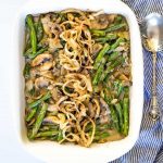 Easy Paleo Green Bean Casserole for Thanksgiving #paleo #whole30