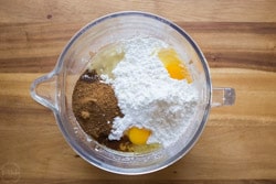 almond flour, tapioca and eggs for making paleo pie crust