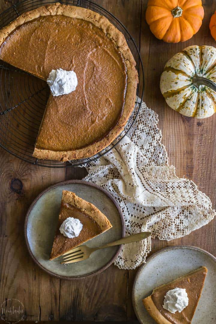 You must try this easy Paleo Pumpkin Pie recipe with a made from scratch Paleo pie Crust too!