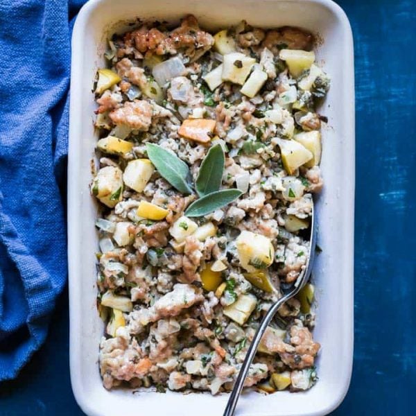 You'll love my easy Paleo Thanksgiving Stuffing recipe, a perfect accompaniment to your Thanksgiving Turkey dinner!