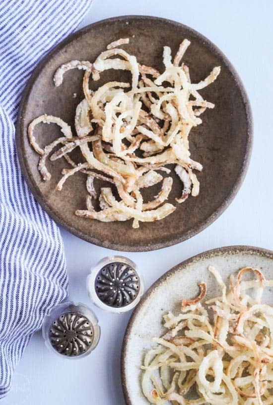 You'll absolutely love my Gluten Free French Fried Onions, they are so easy to make and much healthier than the ready made kind, they are also Paleo and Whole30.