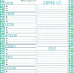 printable shopping list