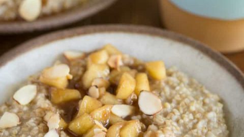 Pressure Cooker Apple Pie Steel Cut Oats