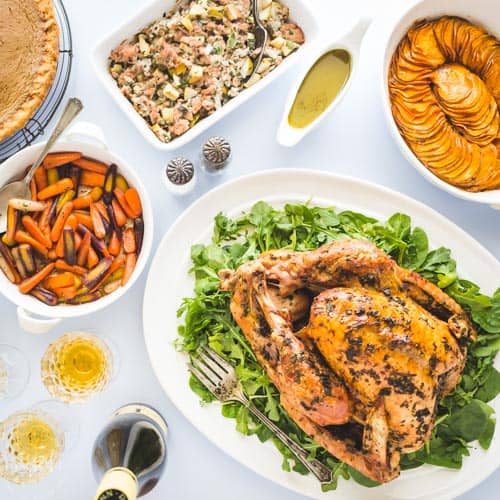 A Complete Paleo Thanksgiving menu that is fit for a king! With tasty options for all family members, even those that are not following a Paleo diet. #paleo #paleothanksgiving #paleoturkey #paleogreenbeancasserole #paleopumpkinpie #paleodessert